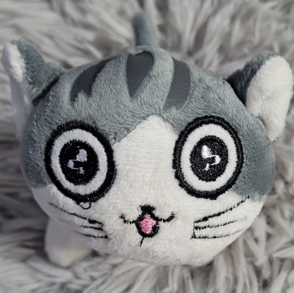 Plush Cat Keychain Backpack Clip - Picture 2 of 3